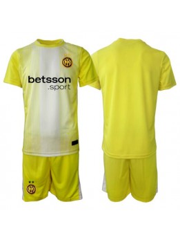 Billige Inter Milan Keeper Bortedraktsett Barn 2025-26 Kortermet (+ Korte bukser)